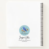 Uni Ruled Spiral Notebook - White Alpacas Notizblock (Rückseite)