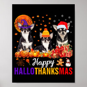 Uni-S Kids Chihuahua Hund Halloween Erntedankfest Poster