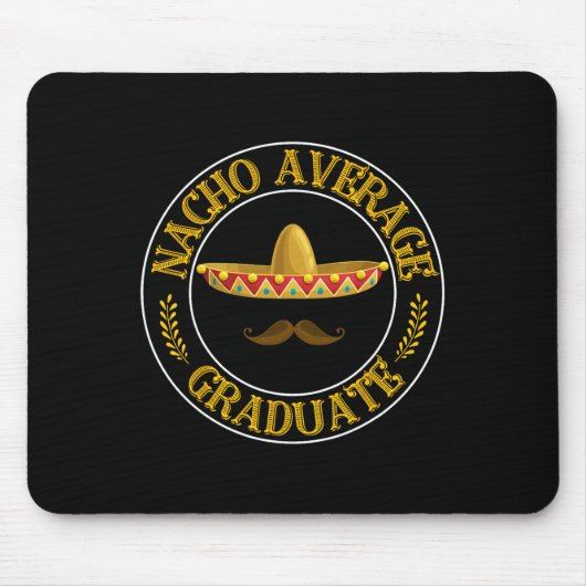 Uni Schule Spaß Nacho Average Gra Mousepad (Vorne)