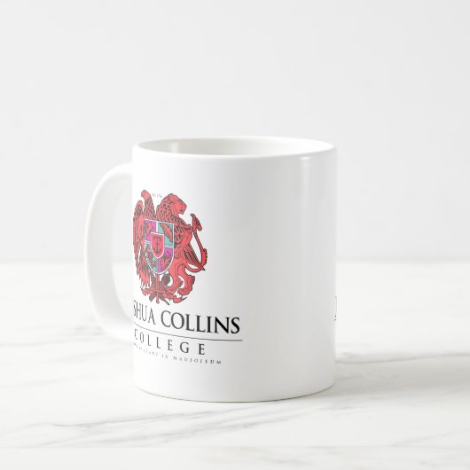 Uni-Schüler-Tasse Joshuas Collins Kaffeetasse (Vorderseite Links)