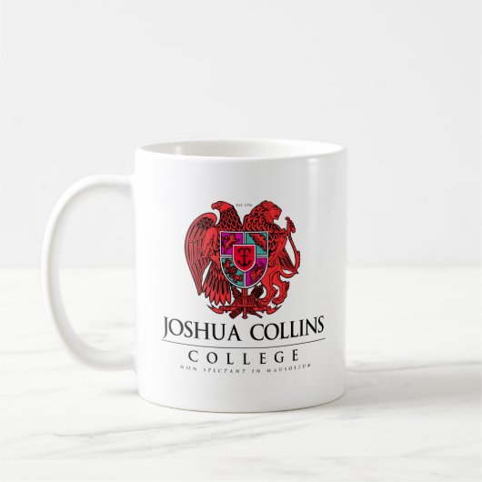 Uni-Schüler-Tasse Joshuas Collins Kaffeetasse (Links)