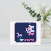 Uni-scorn Postkarte (Stehend Vorderseite)
