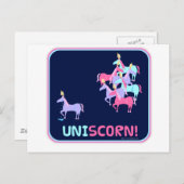 Uni-scorn Postkarte (Vorne/Hinten)