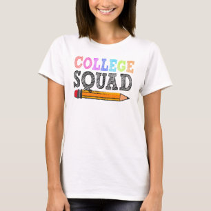 Uni Squad Lehrerin Studentin zurück zur Schule T-Shirt