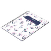 Uni Stationery Hübsch Mimosa Florals kundenspezifi Notizblock (Linke Seite)