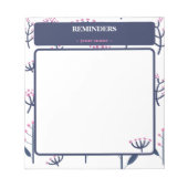 Uni Stationery Pink Mimosa Anpassen Notizblock (Vorderseite)