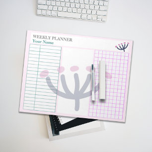 Uni Stationery Pink Mimosa Customizing Planer Notizblock
