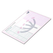 Uni Stationery Pink Mimosa Customizing Planer Notizblock (angewinkelt)