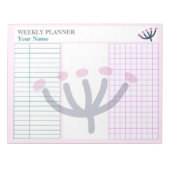 Uni Stationery Pink Mimosa Customizing Planer Notizblock (Vorderseite)