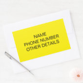 Uni-Storage-Box-Etikett bewegen Rechteckiger Aufkleber (Umschlag)