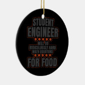 Uni-Student-Abschluss des Funny Student Engineers Keramik Ornament (Rechts)