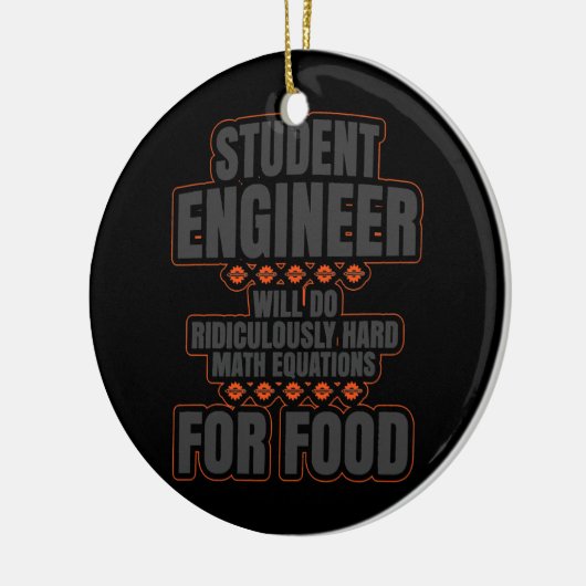 Uni-Student-Abschluss des Funny Student Engineers Keramik Ornament (Links)