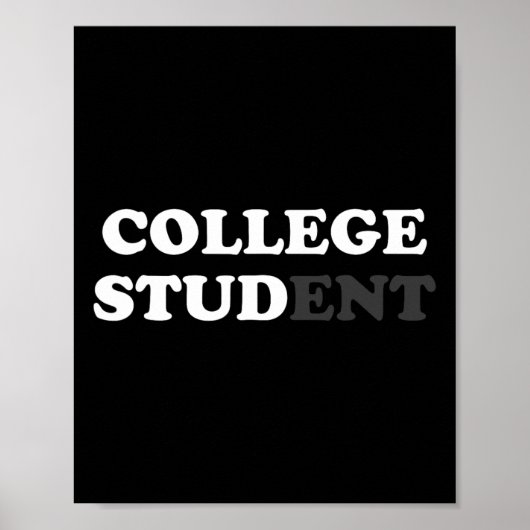 Uni Student Geschenke für Männer Uni Stud Sarcast Poster (Vorne)