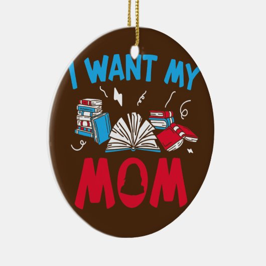 Uni Student I Wollte Mama Uni Keramik Ornament (Rechts)