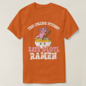 Uni Student Ramen Pub Uni Student essen A L T-Shirt (Design vorne)