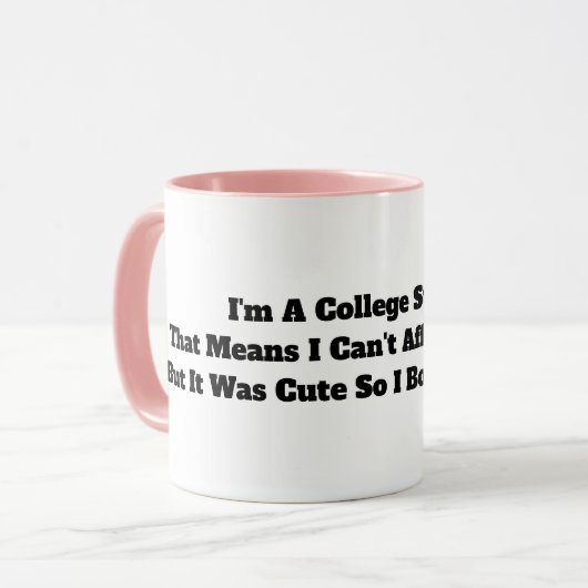 Uni-Student Tasse (Vorderseite Links)