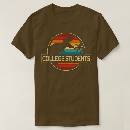 Uni Studenten Dinosaur T-Shirt (Design vorne)