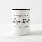 Uni-Studenten-Elternteil-Kaffee-Tassen-Geschenk Zweifarbige Tasse (Mittel)