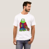 Uni-Studenten-Frosch Michael (personalisiert) T-Shirt (Vorne ganz)