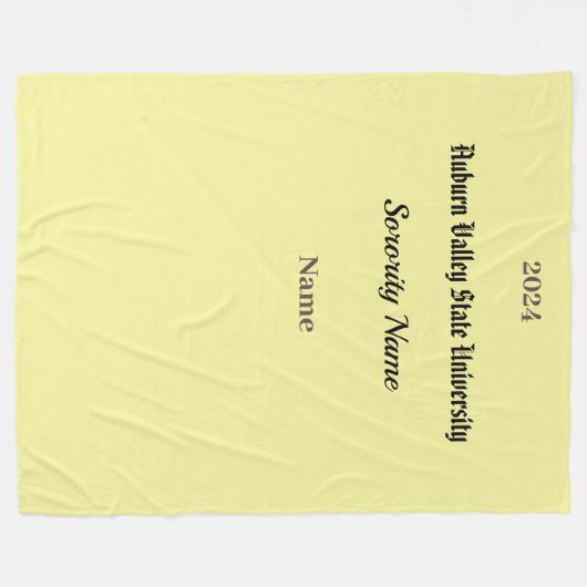 Uni Studentinnenverbindung personalisieren Fleece  (Vorderseite (Horizontal))