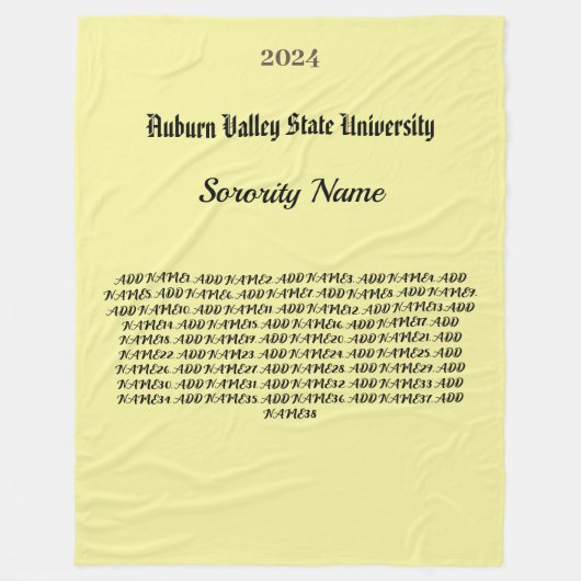 Uni Studentinnenverbindung personalisieren Fleece  (Vorderseite)