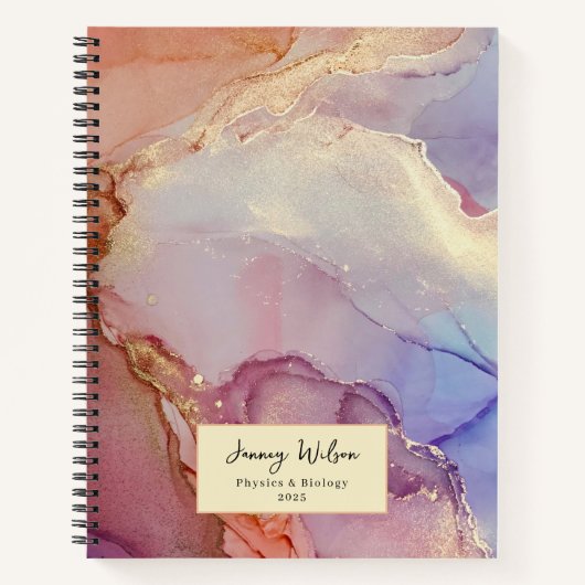 Uni Subjects SpiralNotebook Notizblock (Vorderseite)