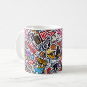 Uni-Tasse für Retro-Pop Kaffeetasse (Vorderseite Links)