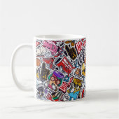 Uni-Tasse für Retro-Pop Kaffeetasse (Links)