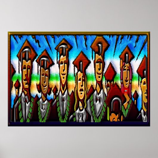 Uni Tech oder High School Graduate Print Poster (Vorne)