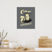 Uni: Trinken Sie vor 9.00 Uhr Poster (Küche)