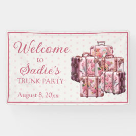 Uni Trunk Party Vintage Koffer Empfang Banner