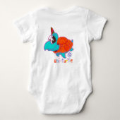 Uni-Turtle Baby Strampler (Rückseite)