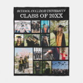 Uni Universität Abschluss Foto Fleecedecke (Vorderseite)