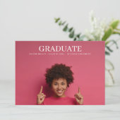 Uni University 2 Foto Classic Graduate Ankündigung (Stehend Vorderseite)