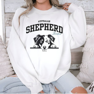 Uni Varsity Australian Shepherd Mama Dog Lover Sweatshirt