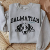Uni Varsity Script Dalmatiner Mama Dog Lover Sweatshirt