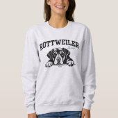 Uni Varsity Script Rottweiler Mama Dog Lover Sweatshirt (Vorderseite)