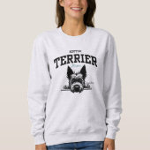 Uni Varsity Script Scottish Terrier Mama Sweatshirt (Vorderseite)