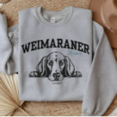 Uni Varsity Script Weimaraner Mama Sweatshirt
