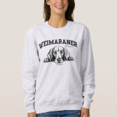 Uni Varsity Script Weimaraner Mama Sweatshirt (Vorderseite)