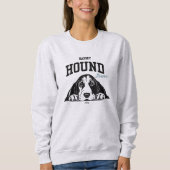 Uni Varsity Style Basset Hound Mama Dog Lover Sweatshirt (Vorderseite)