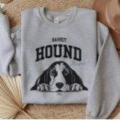 Uni Varsity Style Basset Hound Mama Dog Lover Sweatshirt