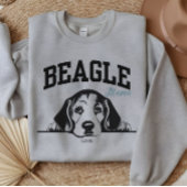 Uni Varsity Style Script Beagle Mama Dog Lover Sweatshirt