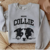 Uni Varsity Style Script Border Collie Mama Sweatshirt