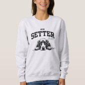Uni Varsity Style Script Irish Setter Mama Sweatshirt (Vorderseite)