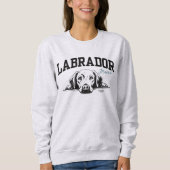 Uni Varsity Style Script Labrador Mama Sweatshirt (Vorderseite)