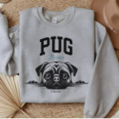 Uni Varsity Style Script Mops Mama Dog Lover Sweatshirt