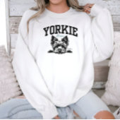 Uni Varsity Style Script Yorkie Mama Sweatshirt