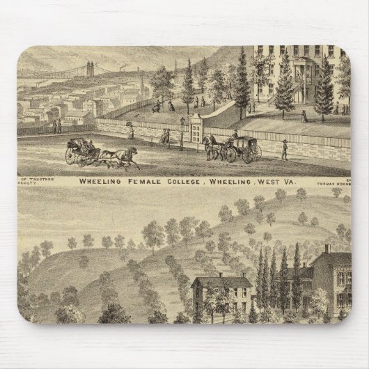 Uni von Frauen, Räder Mousepad (Vorne)