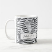 Uni von geometrischen Drehbüchern Kaffeetasse (Links)